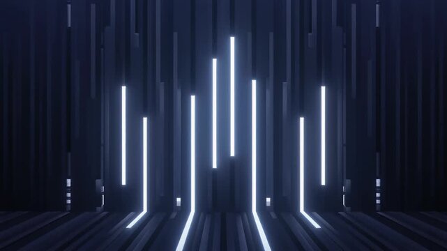 Blue Server Rack Data Center Background