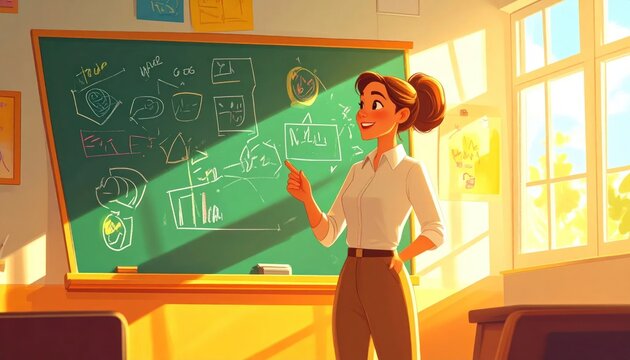 teacher in classroom