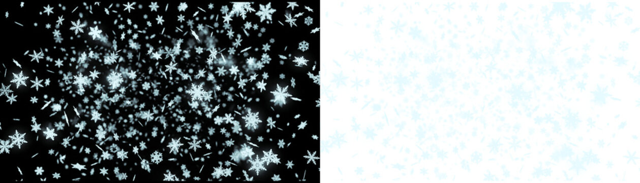 Dense Falling Snow Particle Winter Overlay