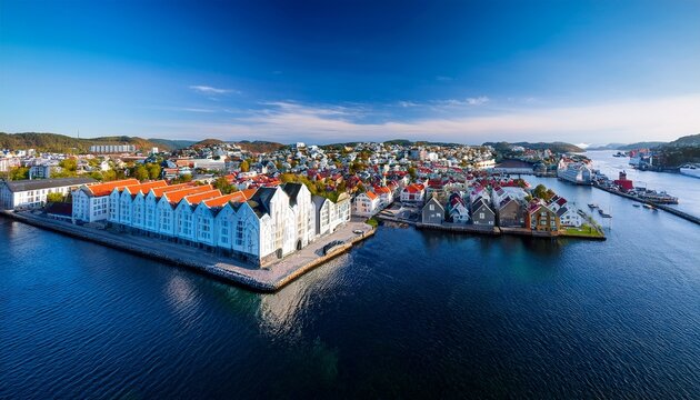 aerial view over stavanger in norway stavanger norway aerial view cityscape buildings architecture urban scandinavian