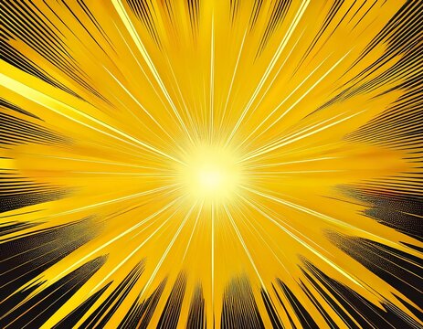 yellow comic burst star explosion graphic