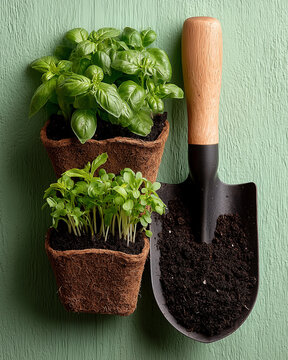 Vertical of spring gardening lifestyle