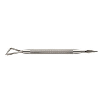 Professional stainless steel cuticle pusher and nail cleaner tool for manicures