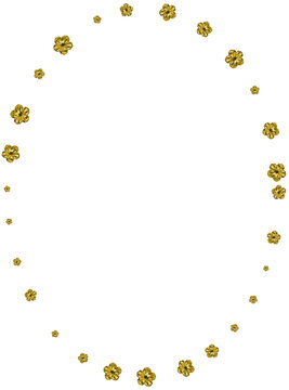 Rhinestone Oval Frame
