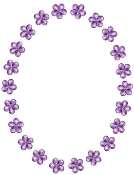 Rhinestone Oval Frame