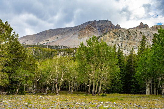 Rugged mountain formations along Alpine Lakes Loop trail