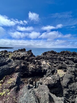 rocks and sea
