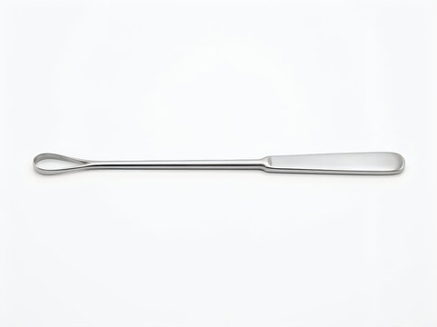 medical surgical curette bone scraping orthopedic instrument isolated on transparent background