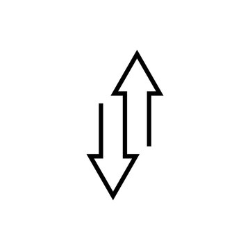 up and down arrow symbol