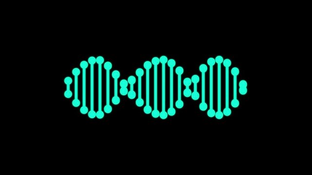 DNA icon. Genetic molecule ICON. Genome biology colorful spiral chromosome symbol. Molecular helix biotechnology pictogram. Chemistry sign. Gene medicine evolution concept.