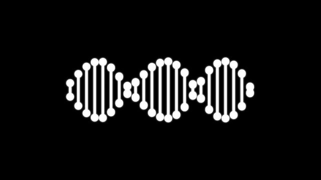 DNA icon. Genetic molecule ICON. Genome biology colorful spiral chromosome symbol. Molecular helix biotechnology pictogram. Chemistry sign. Gene medicine evolution concept.