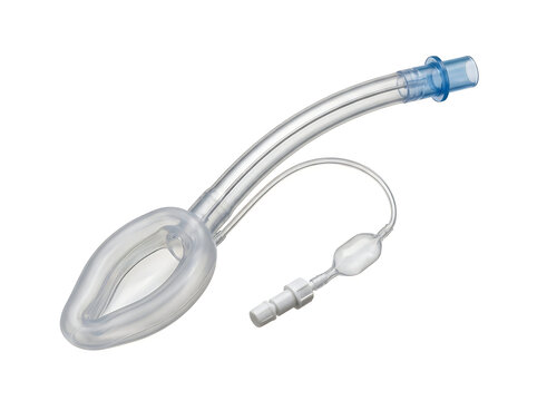 laryngeal mask airway supraglottic medical breathing tube device isolated on transparent background