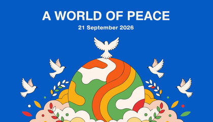 Fototapeta premium A world of peace 21 september 2026