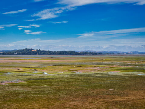 Scenic Low Tide View Across the Exe Estuary Near Exmouth in Devon