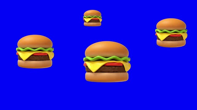 burger animation 3d video ghrina key