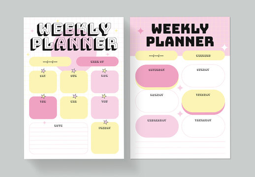 Weekly Planner Layout