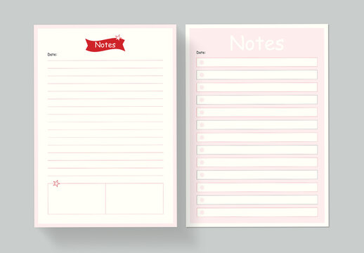 Daily Notes Template Layout