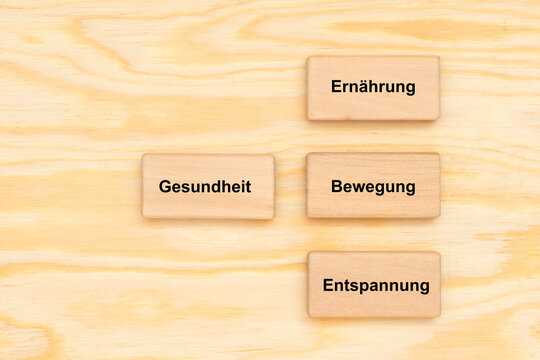 Drei S&auml;ulen der Gesundheit sind  Ern&auml;hrung, Bewegung und Entspannung