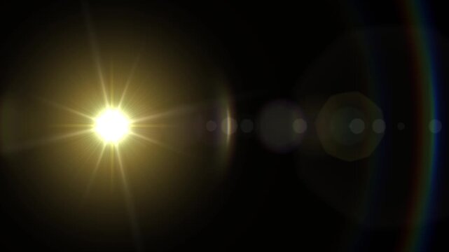 Apollo Govada ver 2 Golden Lens Flare - Cinematic Light Effect Overlay
