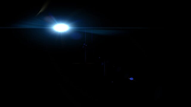 Arri Master Anamorphic 35mm T4 Blue Lens Flare Overlay - Cinematic Intro Background