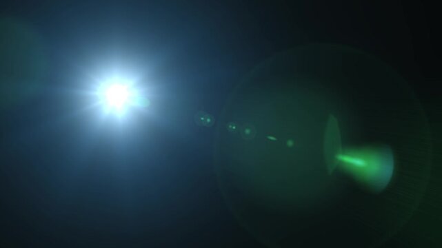 Cooke S7i 32mm T2.0 Lens Flare Overlay - Cinematic Light Effect - Teal and Cyan Gradient