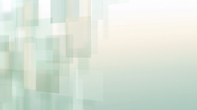 Abstract Geometric Background with Translucent Rectangles and Copy Space