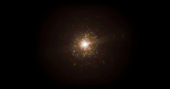 Looping exploding particles flare star