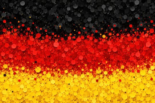 Germany flag design with pixel art style and vibrant color texture