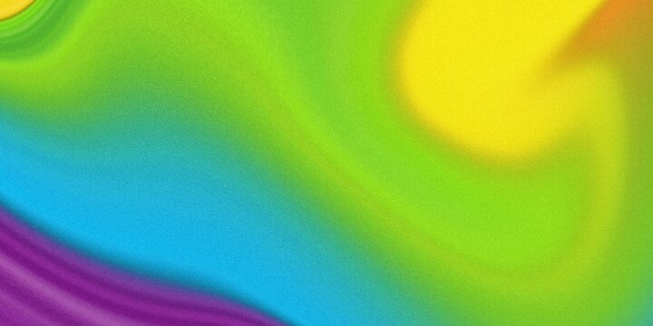 Vibrant abstract gradient background with flowing neon green yellow blue and purple waves