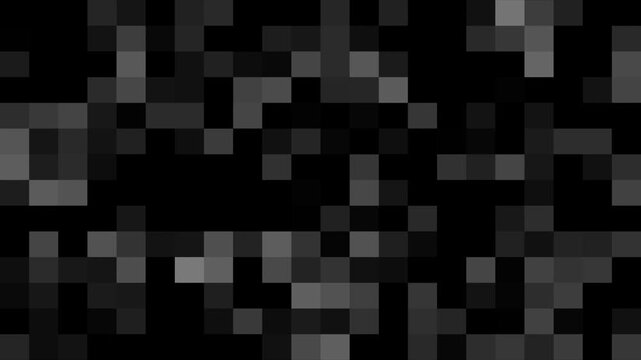 Mosaic blur pattern is ideal as background animation. white gray abstract mosaic blurred background animation. Pixel censored with mosaic pattern animation. square mosaic motion movement background.