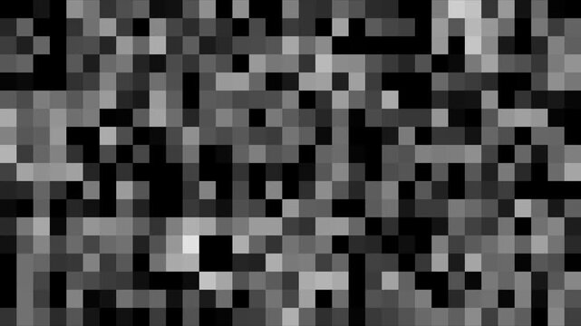 Mosaic blur pattern is ideal as background animation. white gray abstract mosaic blurred background animation. Pixel censored with mosaic pattern animation. square mosaic motion movement background.
