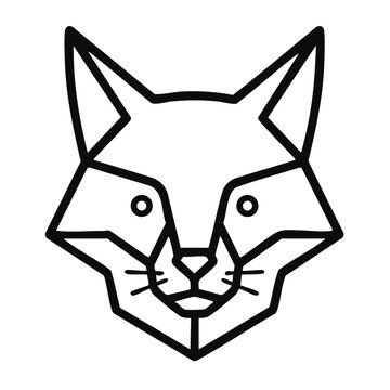 vector illustration of a wolf head