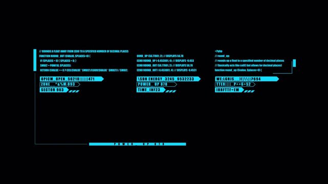 Futuristic Cyberpunk Interface Overlay with Digital Data Streams.