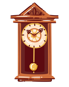 Wall Clock Pendulum Doodle