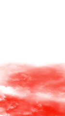 Abstract red smoke wave with dark negative space, fiery atmospheric texture, dramatic Halloween overlay background © MDJASHIM