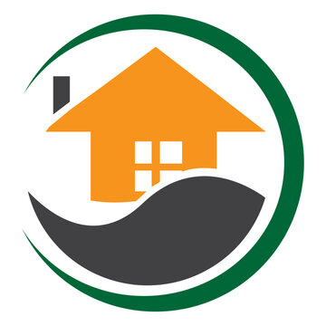 Green House Real Estate Logo design and branding