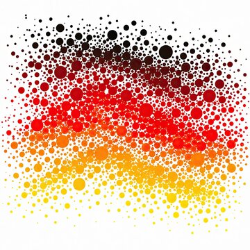 Abstract spray paint splash with gradient colors isolated on white background