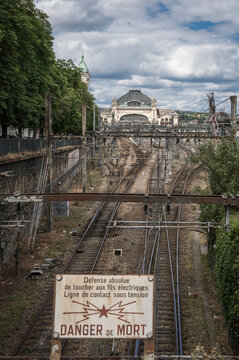 Train station of limoges in western france.