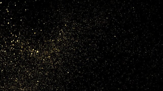 Starry night sky glowing shinning stars. Glittering twinkle stars. Cosmic starry sky with twinkling stars. Loop animation 4K