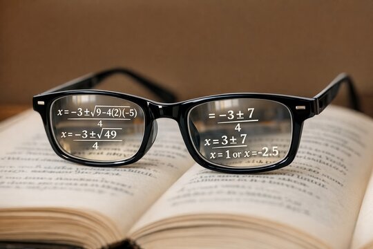 A pair of glasses sits on top of an open book, perfect for a student or reader