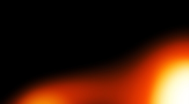 Dark black background with white orange and red glowing lens flare light from bottom corner

