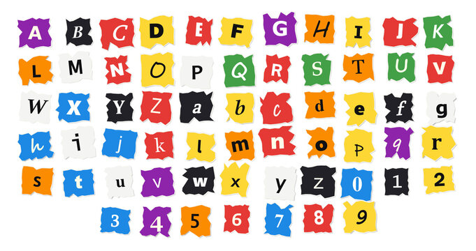 3 d rendered block letters and numbers in rainbow colors, a-z and 0-9, isolated on a transparent background