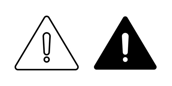 Alert sign vector pictograms group