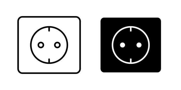 Socket icon vector pictograms group