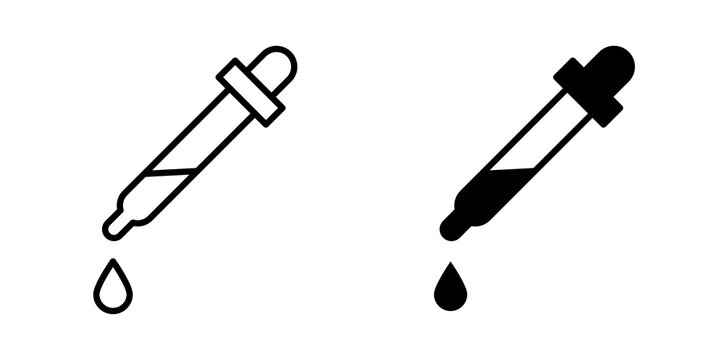 Eye dropper icon vector pictograms group