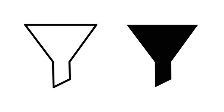 Funnel icon vector pictograms group