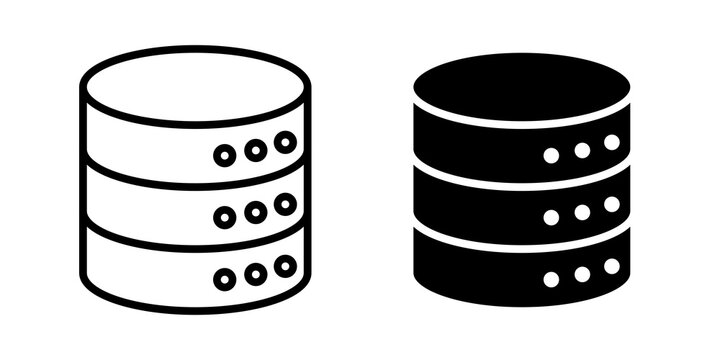Data storage icon vector pictograms group