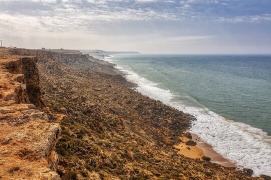 Rugged coastline with ocean views