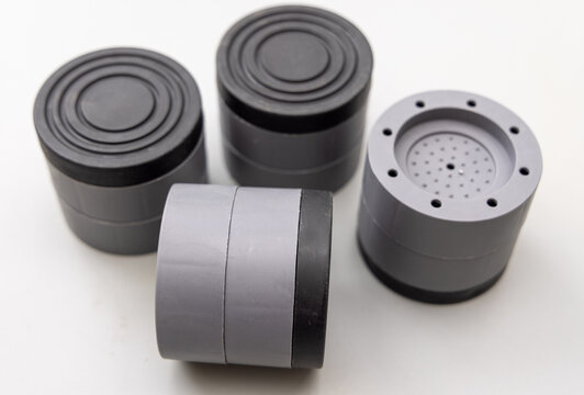 Grey and Black AntiVibration Pads for Washing Machines and Appliances