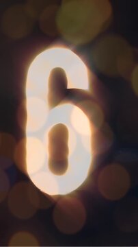 Animated countdown video 4k